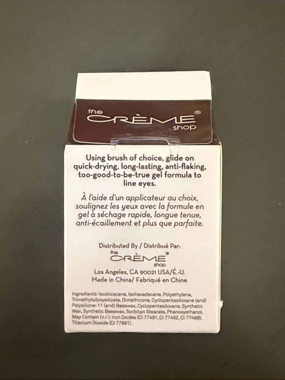 🌻 The Creme Shop Creamy Gel Eyeliner in Dark Brown NWT